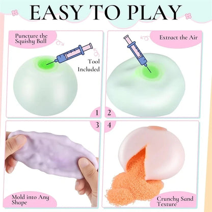 Funny Sensory Toy Shapeable Squeeze Slow Rebound Decompression Fidget Toys Creative Stress Relief Kid Adult Toy Gift