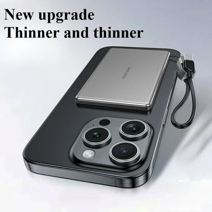 10000mAh Thin Magnetic Wireless Power Bank PD20W Fast Charging Portable External Battery for Magsafe for IPhone Samsung Xiaomi