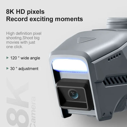 4D-L1 Spy Drone 8k Profesional Dual Camera Optical Flow Belt 4-Way Single Blade Aileron Photography Obstacle Avoidance Dron Toy