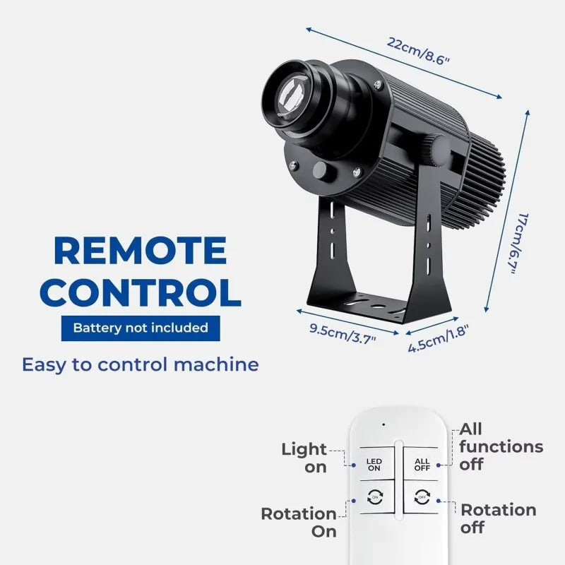 Custom LED Logo GOBO Projector Light  Indoor Outdoor Floor Projector Rotating Logo for Hotel Company Bar Store Business