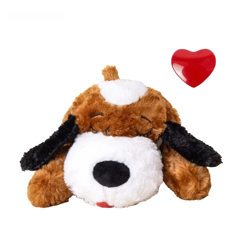 Pet Heartbeat Puppy Behavioral Training Dog Plush Pet Comfortable Snuggle Anxiety Relief Sleep Aid Doll Durable Drop Ship