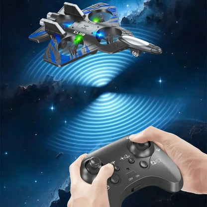 With Lights Glider Flying Helicopter RC Hobby Jet Plane 2.4G Stunt Remote Control Foam Fighter Airplane Toy Drone with Light