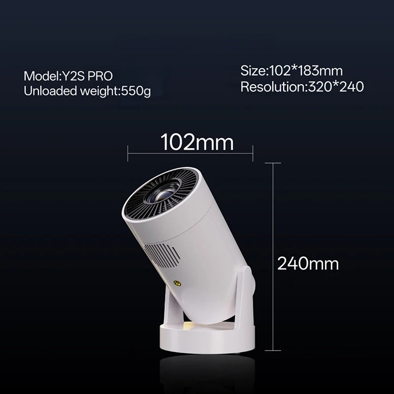 Y2S battery version - supports high-definition 1080P, mini portable entertainment home LED projector