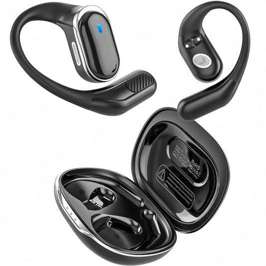 Bluetooth Earphones Wireless Headphones with Mic Air Conduction Ear Hook Headset Noise Cancelling Earbud for Xiaomi iPhone