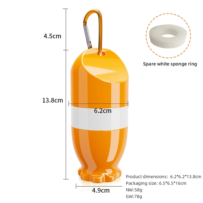 1pc portable portable sunscreen lotion applicator, roll-on sponge beauty tool bottle