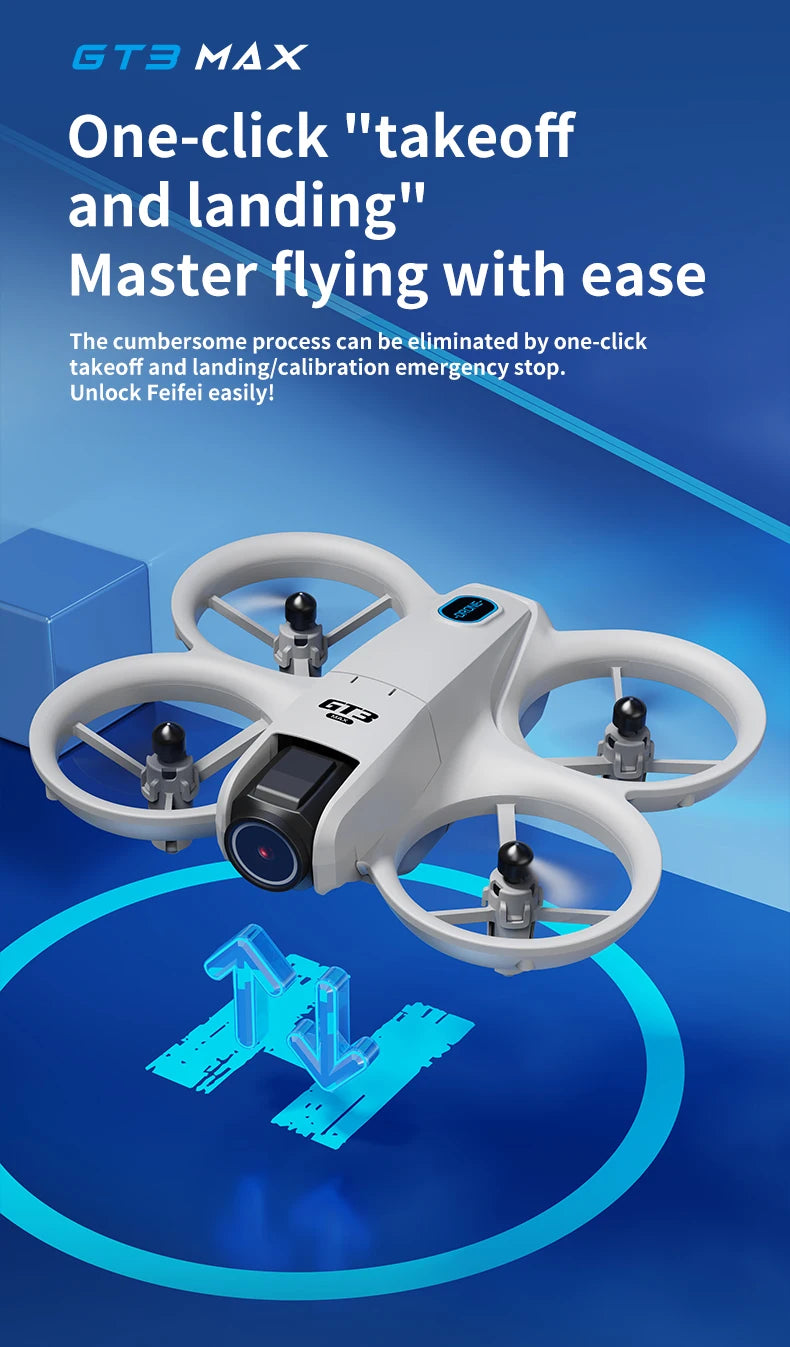 New GT3 MAX Drone 5G 8K GPS Professional HD Aerial Photography Dynamic Lighting Remote Control Aircraft Optical Flow Quadcopter