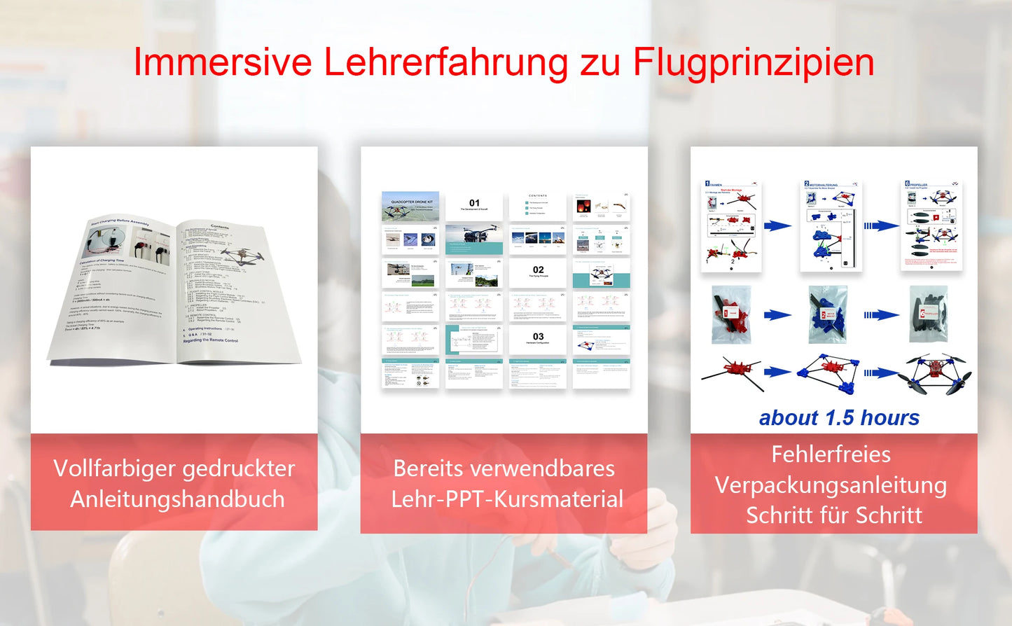Quadrotor drone DIY kit: A unique STEM project with brushless motor, optical flow floating, one-click Start and