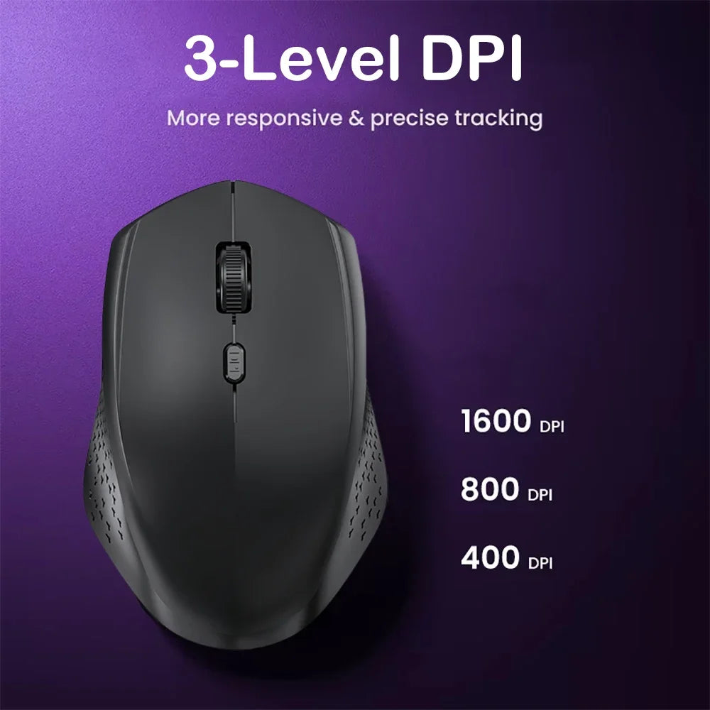 Dual-Mode Bluetooth 5.2 Mouse 2.4G Wireless Mouse Office Silent Mouse Rechargeable Gaming Mouse 1600DPI Mice For Laptop Computer