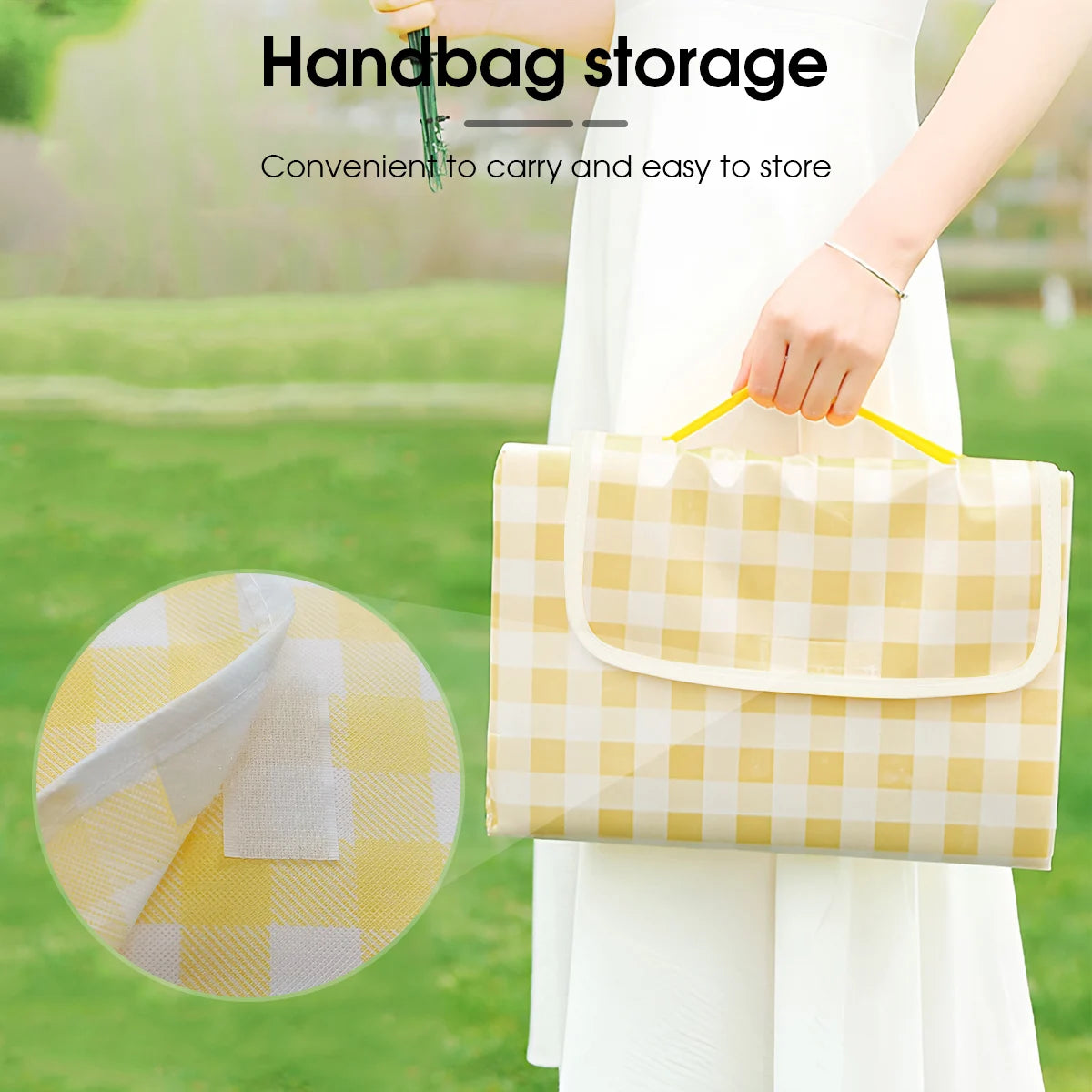 Picnic Blanket Beach Mat Extra 150x200cm Sandproof Waterproof Camping Blanket Portable Travel Outdoor Indoor Family BBQ Grass