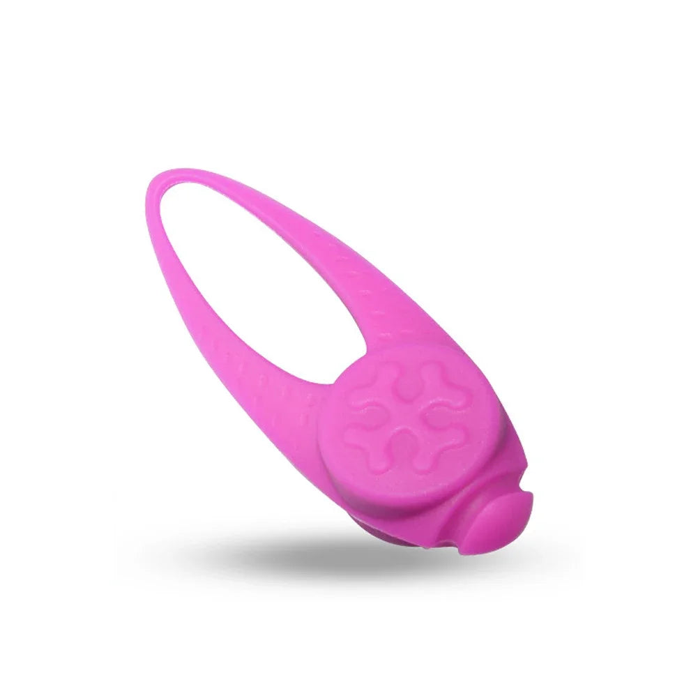Pet Led Silicone Rubber Pendant Safety Flashing Glow Light Blinking Led Collar Luminous Pendant For Pet Cat Puppy Necklace