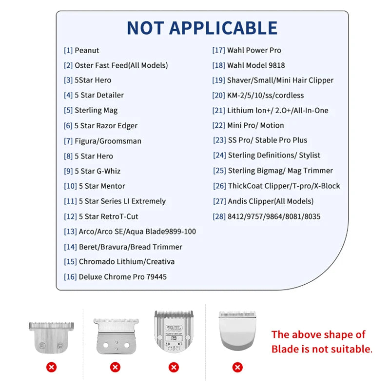 8Pcs Universal Transparent Hair Clipper Guards For Wahl Madeshow Metal Clip Clippers Barber Accessories Trimmer Limit Combs