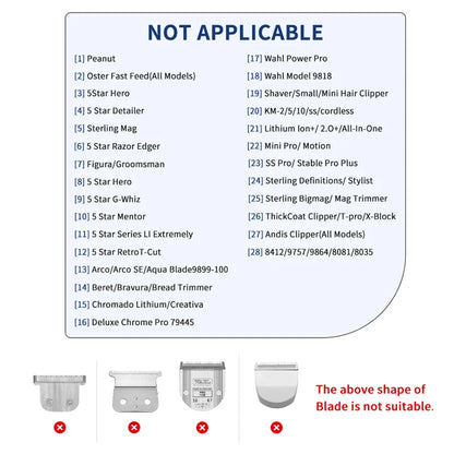 8Pcs Universal Transparent Hair Clipper Guards For Wahl Madeshow Metal Clip Clippers Barber Accessories Trimmer Limit Combs