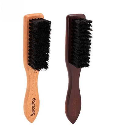 Barber Shop Beard Cleaning Wooden Brush Neck And Facial Dust Collector Hair Brush Household Hairdressing Styling Tool