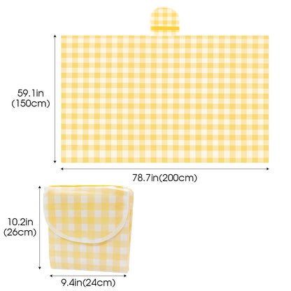 Picnic Blanket Beach Mat Extra 150x200cm Sandproof Waterproof Camping Blanket Portable Travel Outdoor Indoor Family BBQ Grass