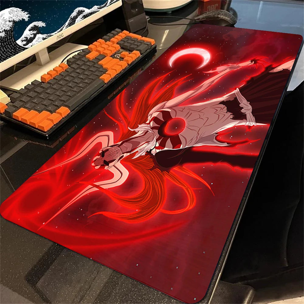 Anime Bleach Large Mouse Pad Gamer Cabinet Pc Keyboard Desk Mat 900x400 Computer Gaming Accessories Kurosaki Ichigo Mousepad Xxl
