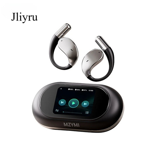 Open-Ear Bluetooth Headphones, Wireless Earbuds with LED Display Charging Case for Standalone Music Playback, 60H Playtime, 14.2