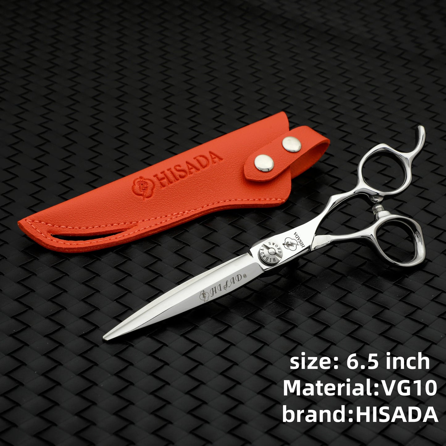 HISADA Hairdressing scissors 6 inch yellow High-end scissors VG10 Material is sharp and wear-resistant scissors tool