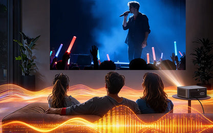 VEVSHAO A24 Projector 4K Full HD 1080P 1700ANSI Smart Home Theater Projector for Office Meeting Video