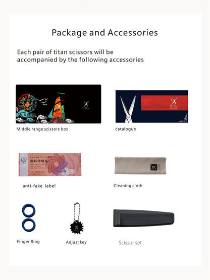 Titan 3D  Scissors Professional barber Hairdressing Shears Hair Cutting Machine Barber Shop Hair Scissors