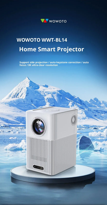 Smart Projector Native 1080P HD With WiFi 5G Bluetooth 5.0 Auto Focus & Keystone High Brightness Smart LED Projector