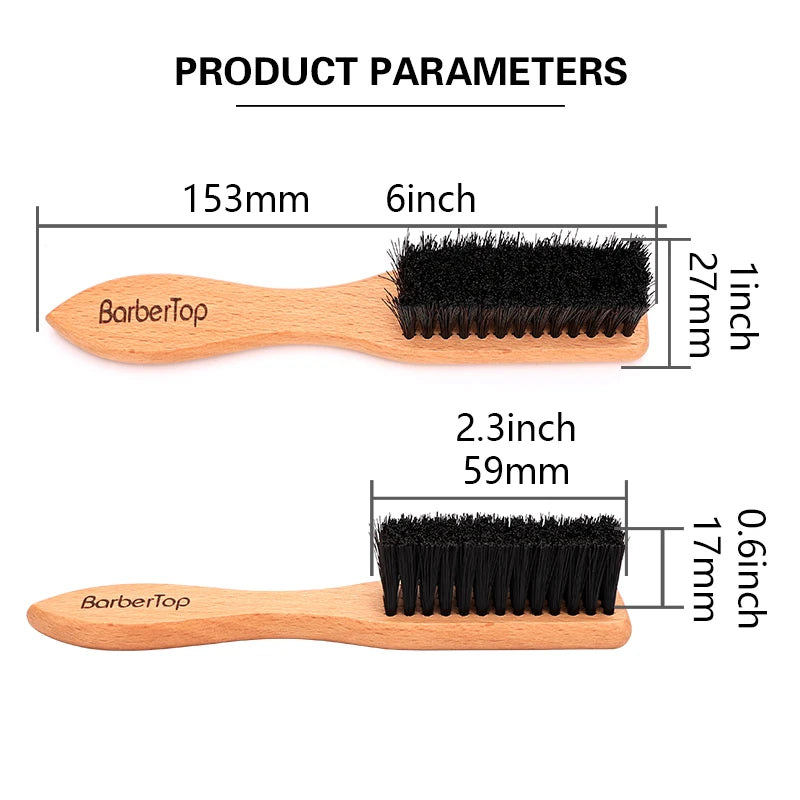 Barber Shop Beard Cleaning Wooden Brush Neck And Facial Dust Collector Hair Brush Household Hairdressing Styling Tool