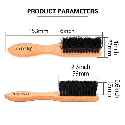 Barber Shop Beard Cleaning Wooden Brush Neck And Facial Dust Collector Hair Brush Household Hairdressing Styling Tool