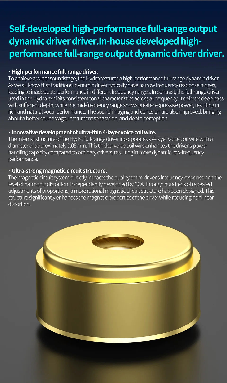 CCA Hydro IEM Headphone Hybrid Driver In Ear HiFi Wired Earbuds Tuning Switches Noise Isolation Headset With Detachable Cable