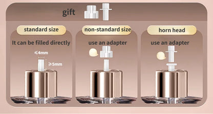 5ml Mini Portable Bottom-Filling Pump Perfume Refillable Spray Bottle Empty Cosmetic Containers Atomizer Bottle Travel Refill