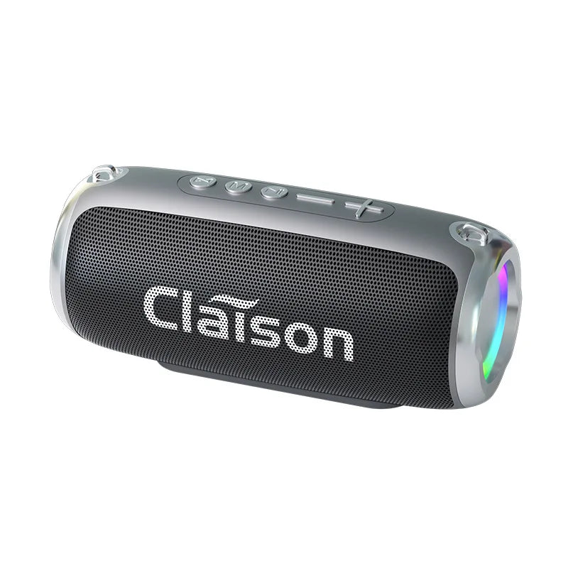 Portable Waterproof Bluetooth Speaker with Bass Stereo Sound LED Light Wireless Outdoor Speaker