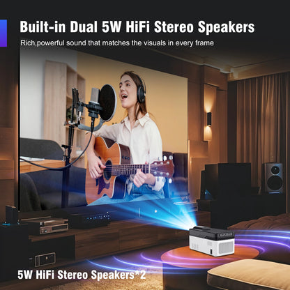 Magcubic Ultra Short Throw HY450 Projector With Auto Offset 1080P 8K Electronic Focus 900 ANSI WiFi6 BT5.4 Allwinner H726 Voice