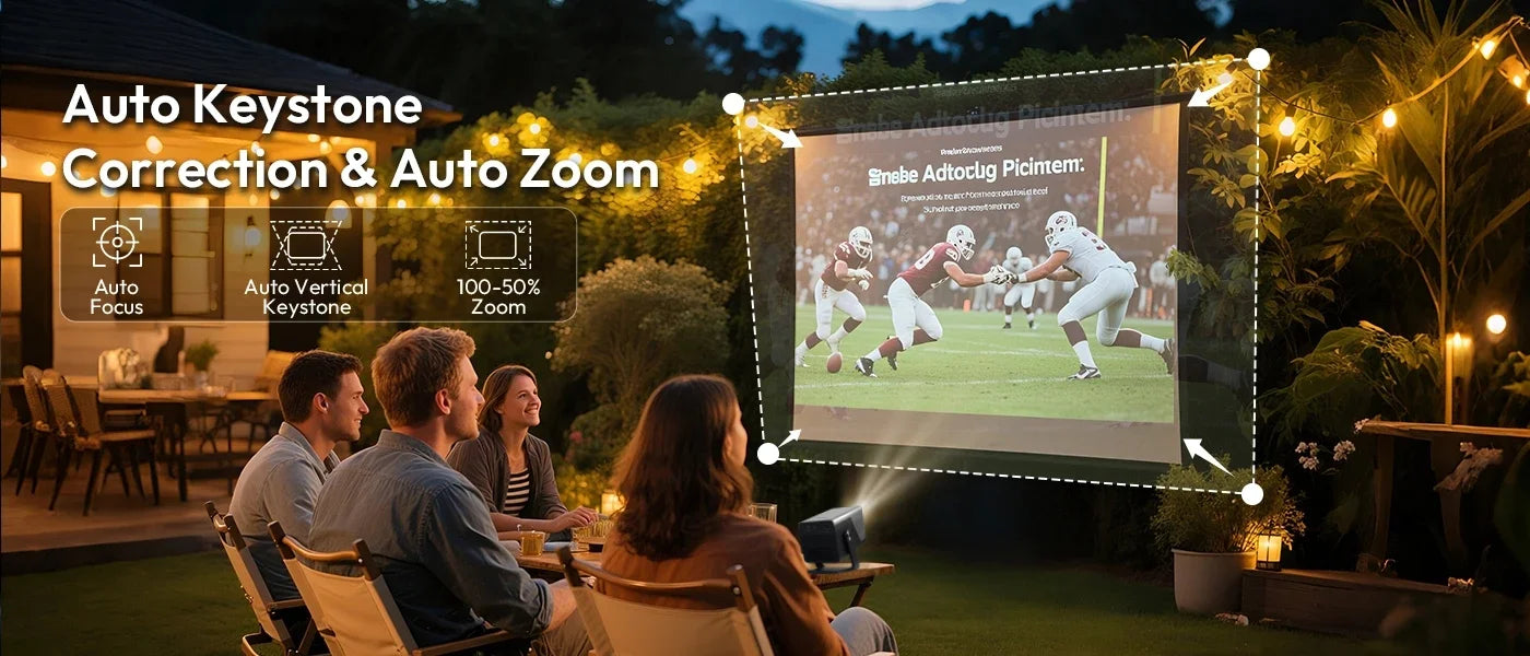 KIXIN 8K Projector 4K Android Built in 5W Speaker 1920x1080p 800ANSI Wifi6 BT5.4 household projetor 4k video Projector Outdoor