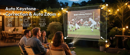 KIXIN 8K Projector 4K Android Built in 5W Speaker 1920x1080p 800ANSI Wifi6 BT5.4 household projetor 4k video Projector Outdoor