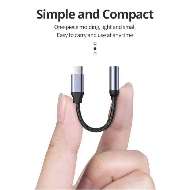 USB Type C To 3.5mm Aux Cable Headphones Adapter For Huawei Honor Oneplus iPad iPhone 15 Series Wired Earphones 3 5 Jack Adapter