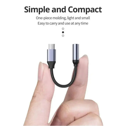 USB Type C To 3.5mm Aux Cable Headphones Adapter For Huawei Honor Oneplus iPad iPhone 15 Series Wired Earphones 3 5 Jack Adapter