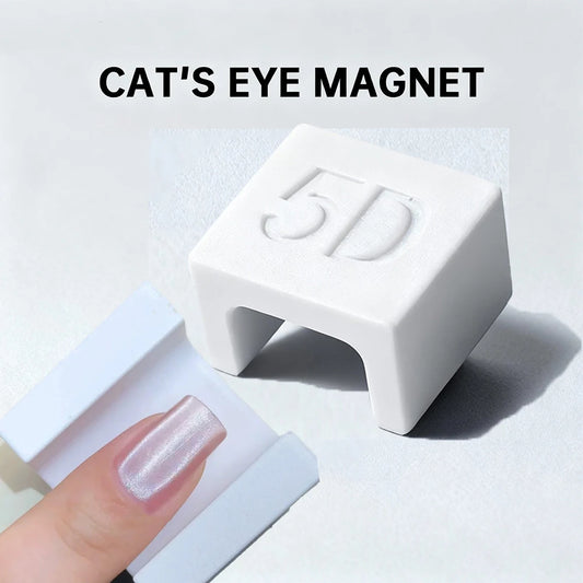 1/2pcs 5D U-shaped Cat Eye Magnet Cat Eye Magnetic Gel Nail Polish French Wide Light Effect Special Velvet 5D Nail Magnetic Tool