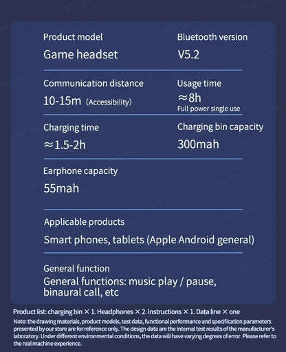 XIKCUC N35 Digital display Tws Audifonos Auriculares Bluetooth Wireless Headphones Earbuds Gaming In-Ear Earphones