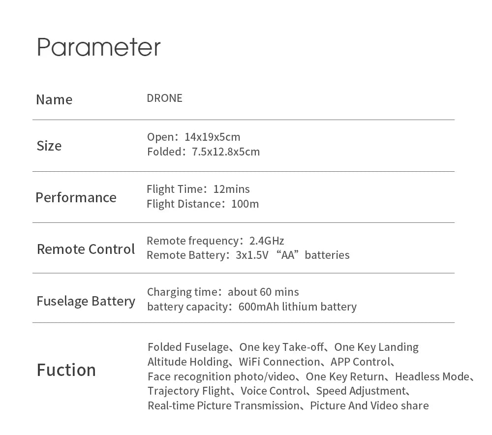 Drone 4k Profesional Wide Angle WIFI Drones Video Live Recording Quadcopter Children's Gifts