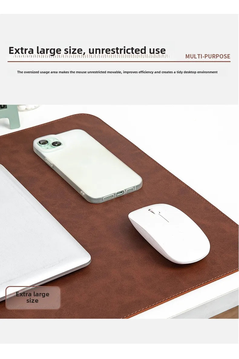 Desk Pad Waterproof PU Mouse Pad Desk Mat Protective Cover Large Mousepad Computer Laptop Non-slip Easy To Clean Keyboard Mats