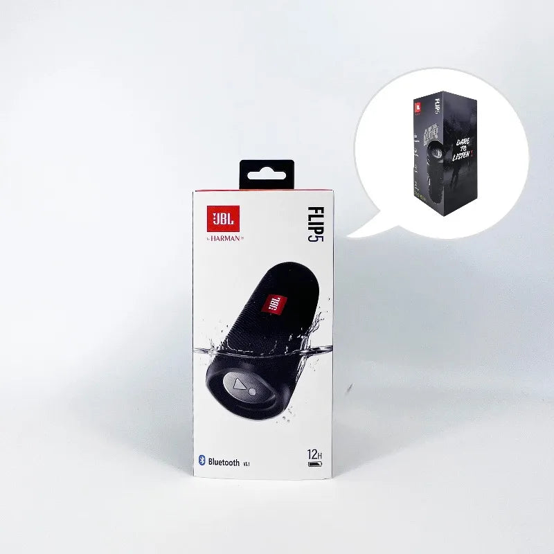 Original JBL FLIP 5 Bluetooth Speaker FLIP6 Portable IPX7 Waterproof Outdoor Stereo Bass Music Track Speaker Independent Tweeter