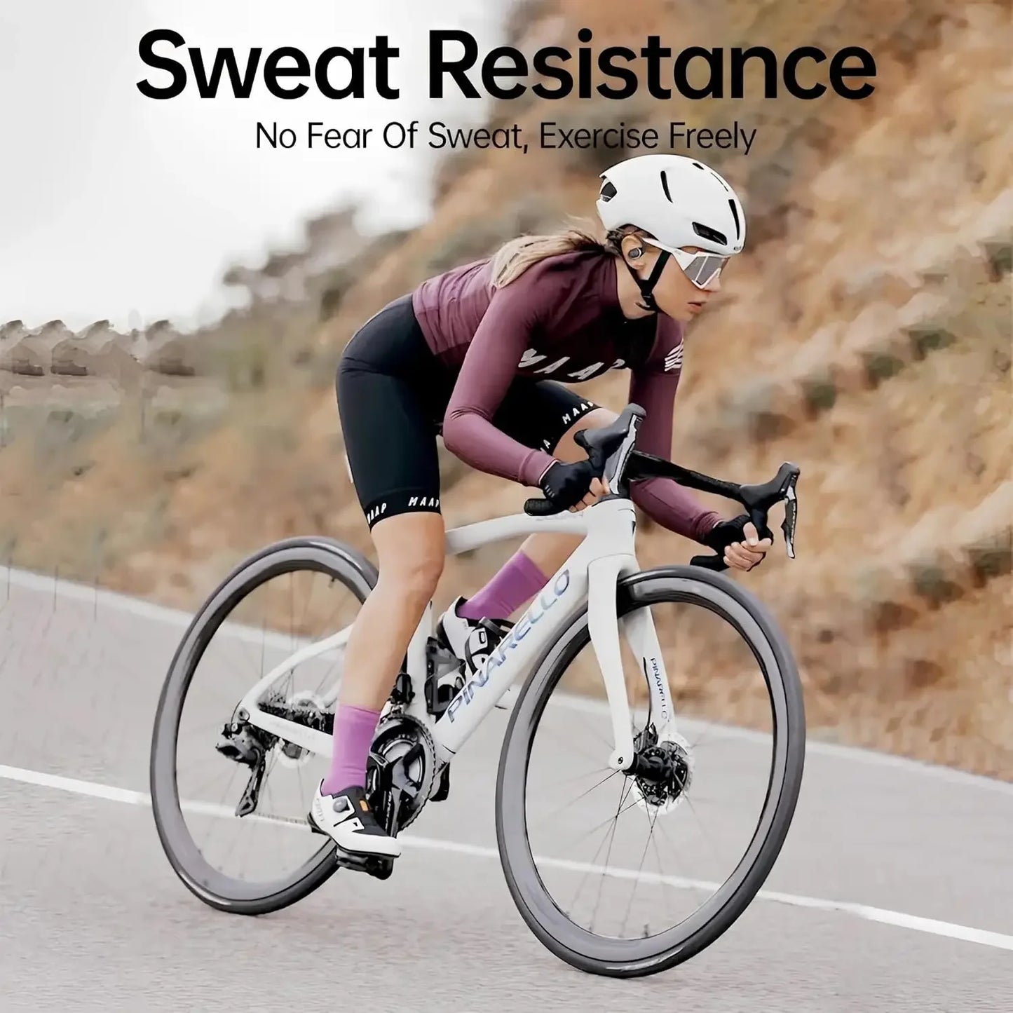 Bluetooth Earphones Wireless Headphones with Mic Air Conduction Ear Hook Headset Noise Cancelling Earbud for Xiaomi iPhone