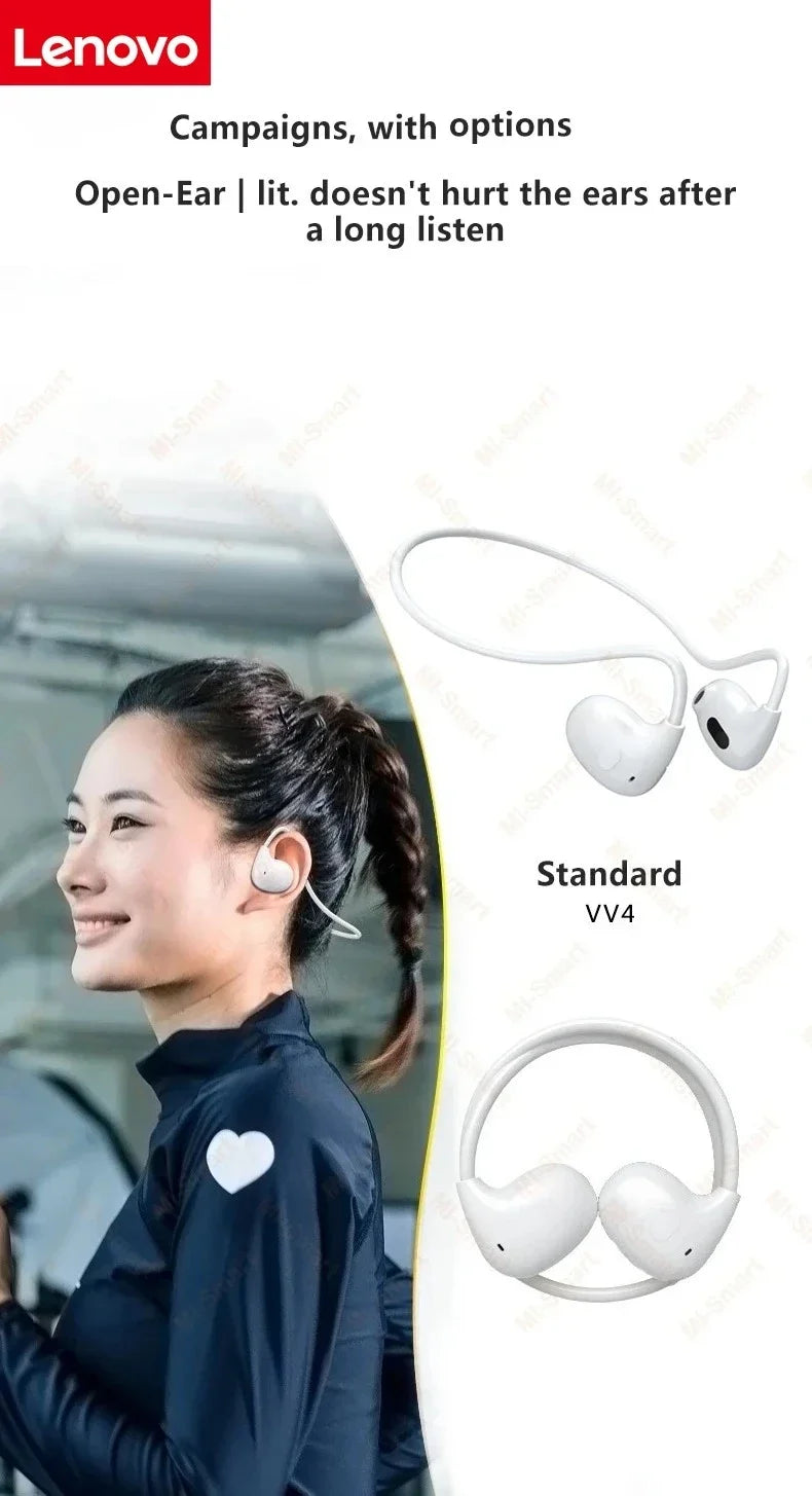 Lenovo Wireless Earbuds Bluetooth 5.3 Touch Controls Business Headphones Outdoor Sports Earbuds Compatible with all smartphones
