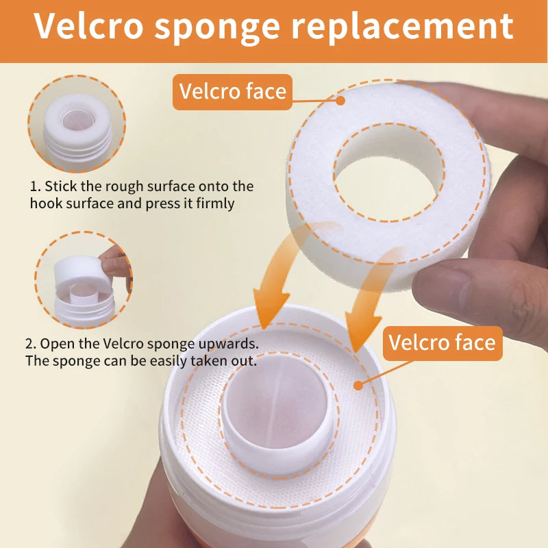 1pc portable portable sunscreen lotion applicator, roll-on sponge beauty tool bottle