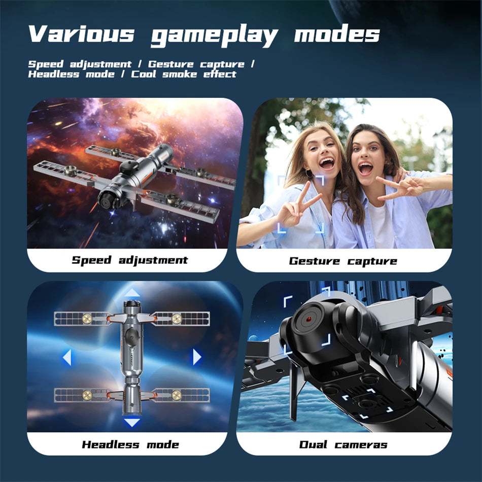 RC Quadcopter Toy Gift 8K Professional HD Dual Camera 4.3-inch screen 2026 AE22 spray Drone 360° Obstacle Avoidance Brushless 5G