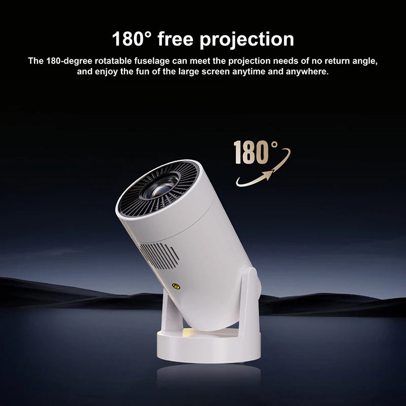 Y2S battery version - supports high-definition 1080P, mini portable entertainment home LED projector