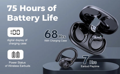 TWS NEW BX28 Wireless Bluetooth Headset 5.3 Earphones Bluetooth Headphones with ENC Mic Earbuds for Sports/Running/Workout/GYM