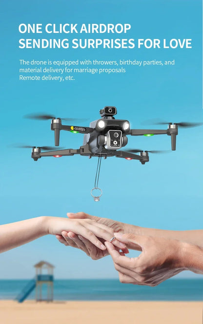 YP8Max 5G GPS Drone Laser Obstacle Avoidance Panoramic Shooting Optical Flow Positioning Remote Control Airdrop Quadcopter