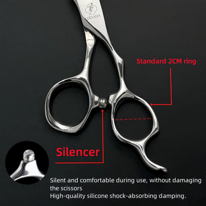 HISADA Hairdressing scissors 6 inch yellow High-end scissors VG10 Material is sharp and wear-resistant scissors tool