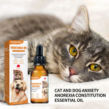 30ml Pet Care Oil for Cats and Dogs - Flaxseed Oil for Enhanced Health and Vitality - Nutritional Supplement for Pets