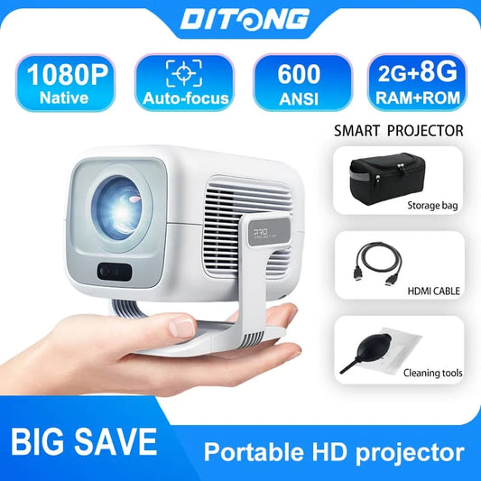 DITONG X3Plus HD projector Native 1080P support 4K WIFI6 BT5.4 Android mini Portable projector led home theater video projector
