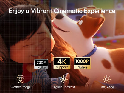 BYINTEK U90 Projector 4K Full HD1080P Cinema Android 11.0 WiFi Mini Portable 1080P Home Theater Video DLP Projector with Battery